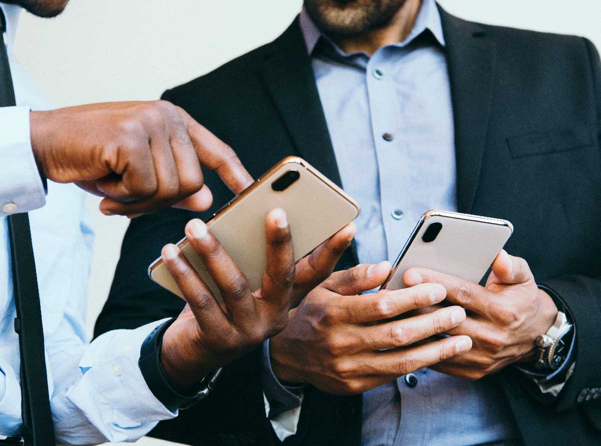 Sales team using an sms solution