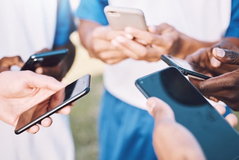 Sports team texting