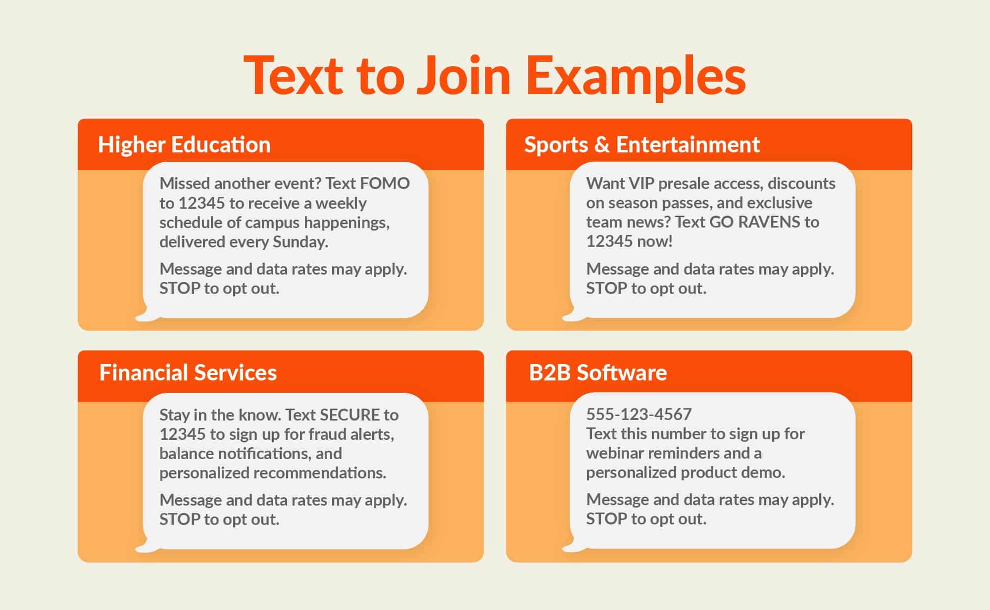 Text to Join Examples