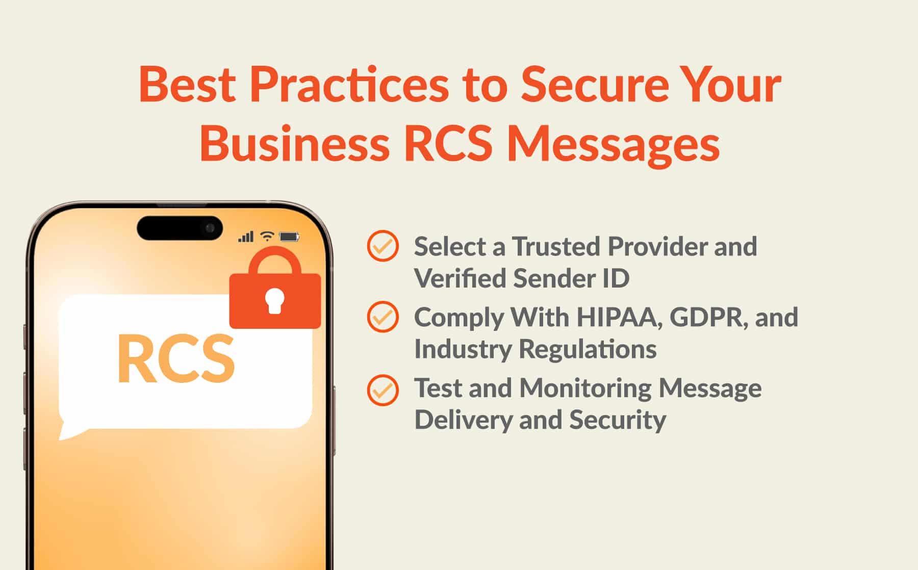 Best practices to secure your rcs messages