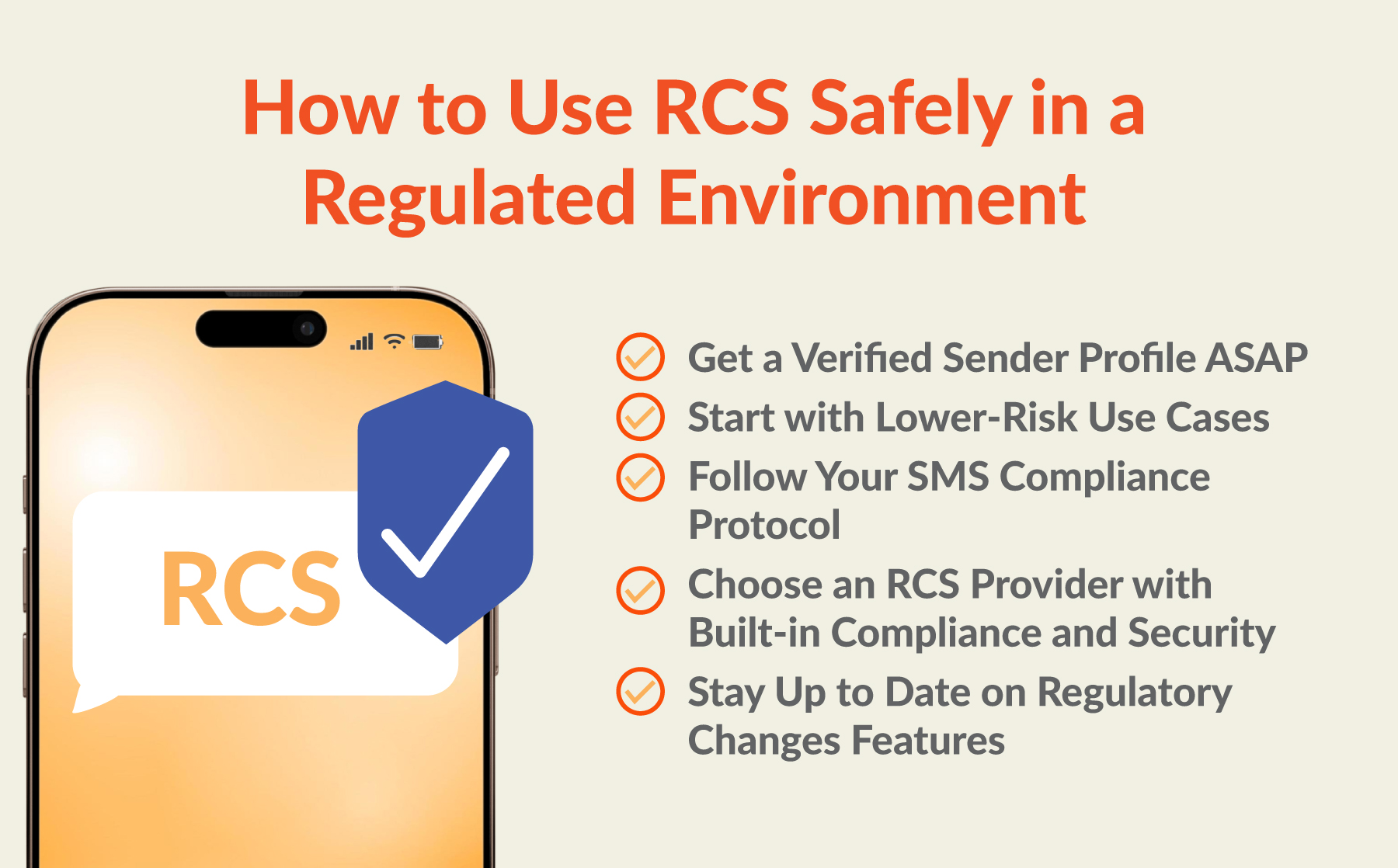 How to use RCS safely in a regulated environment