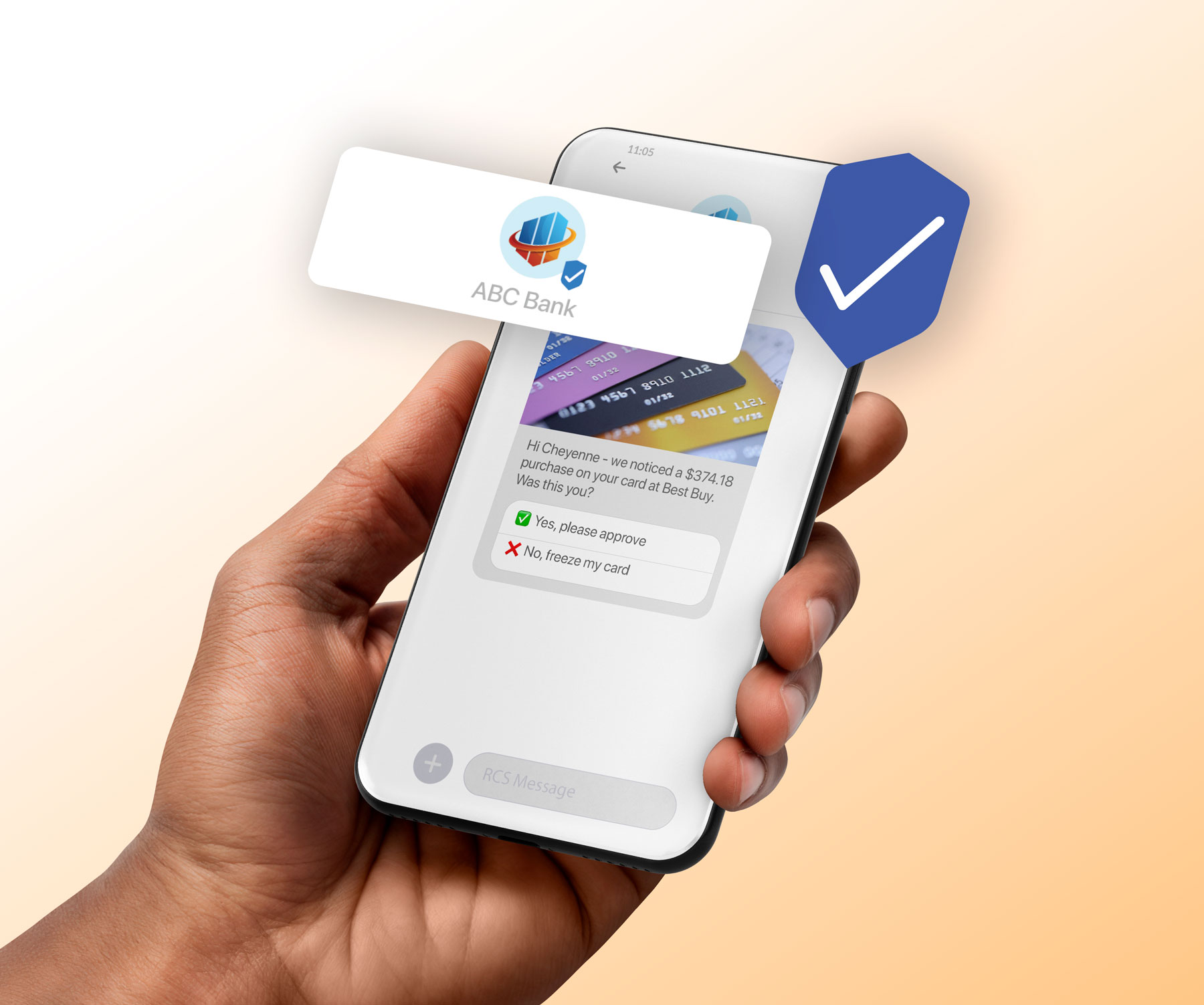 RCS compliance with verified sender and encryption