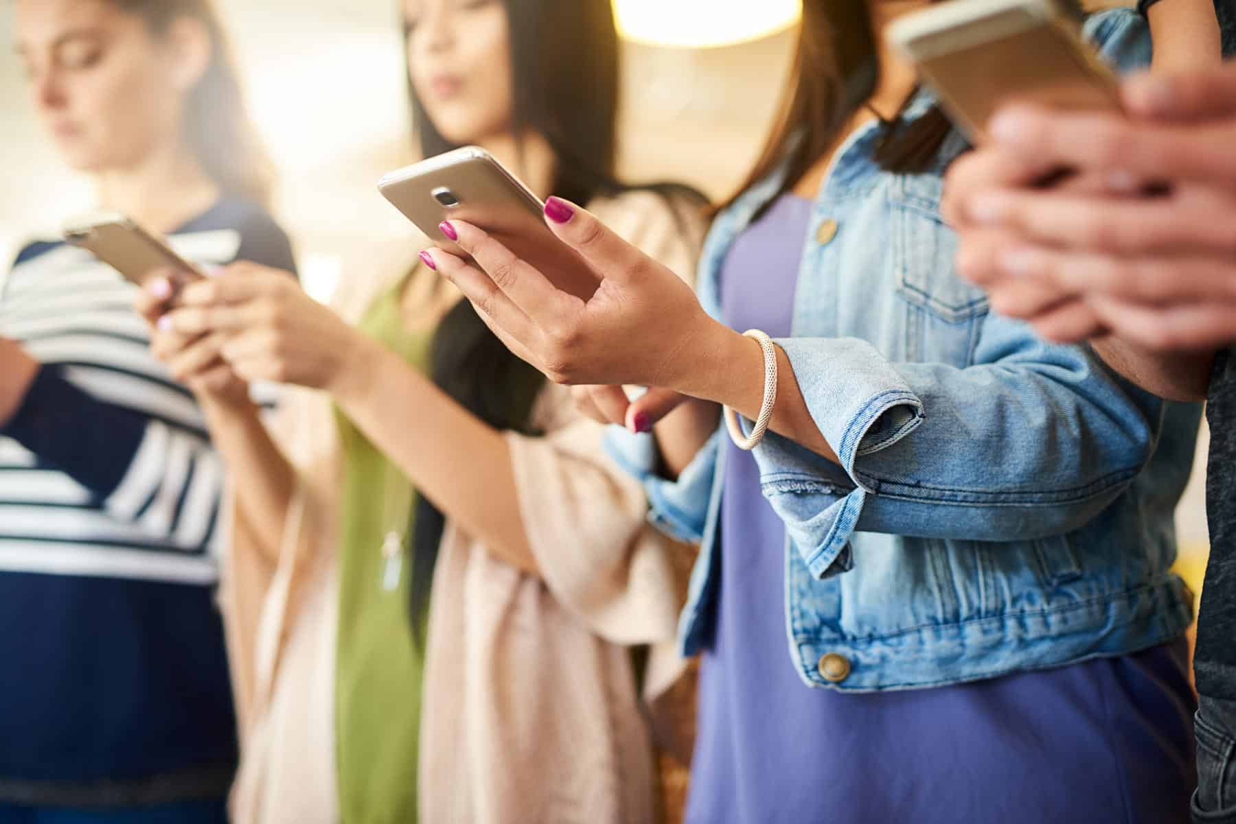 Audience receiving best text messaging service for business