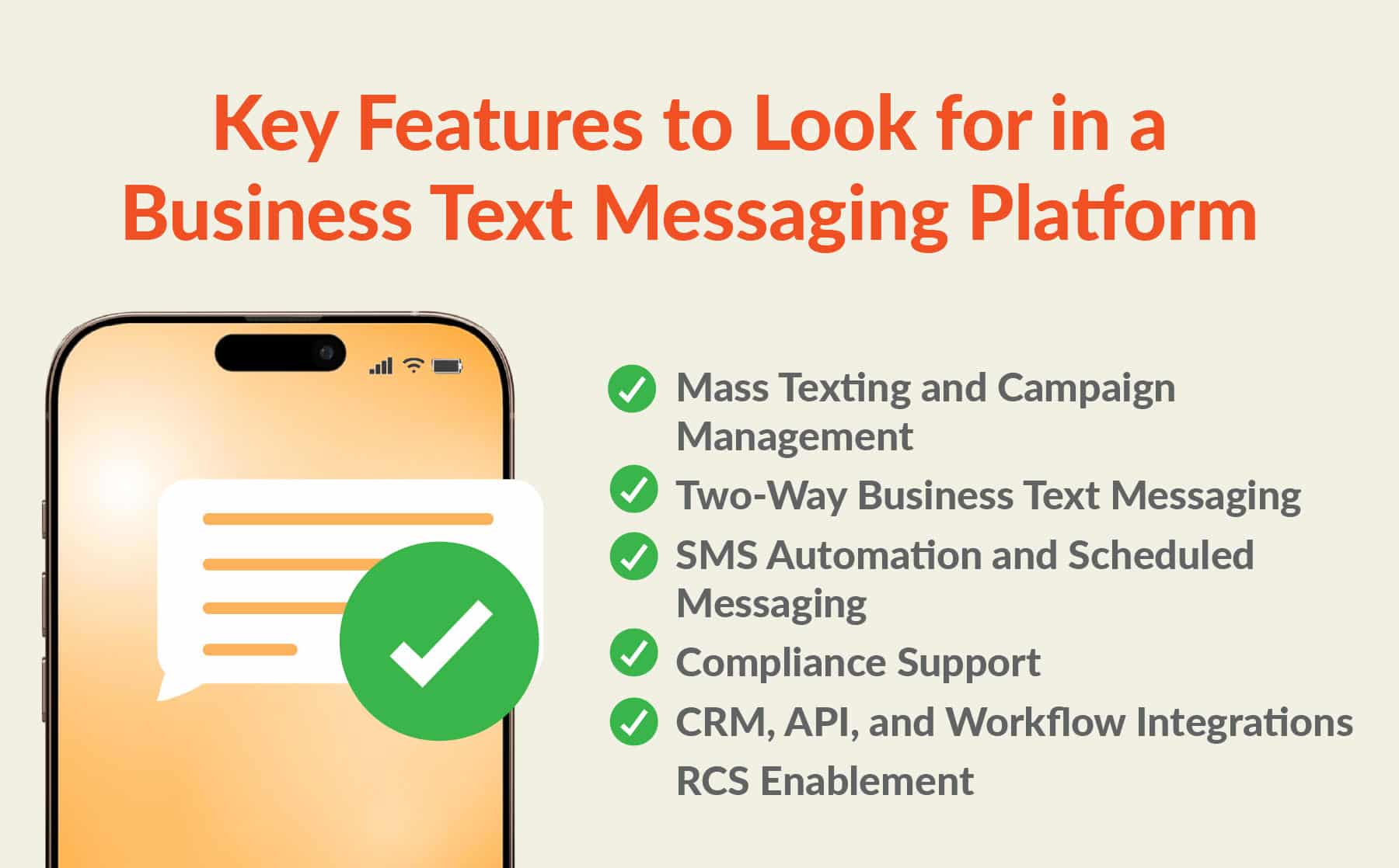 Kay features to look for in a business text messaging platform