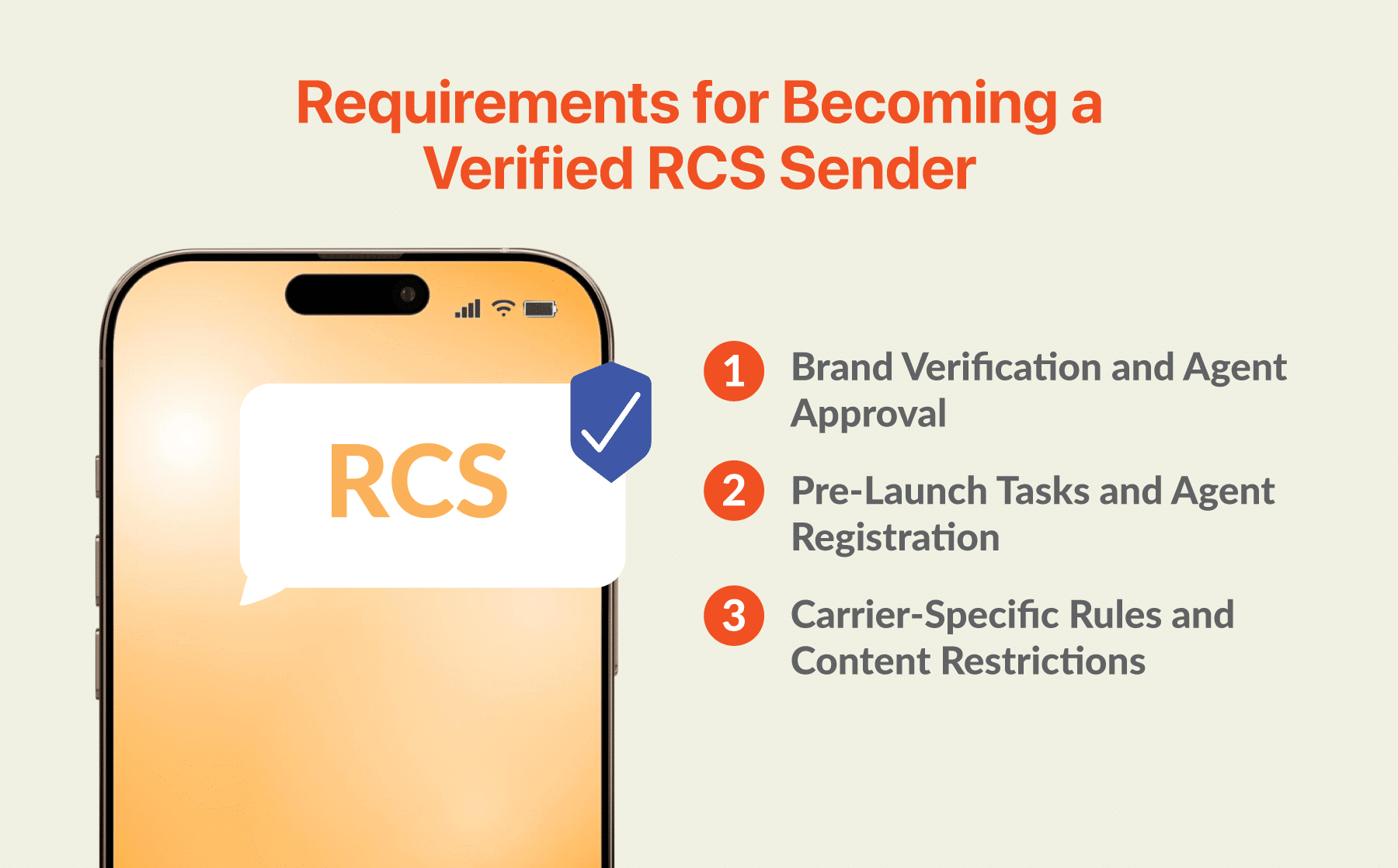3 Requirements for Becoming a Verified RCS Sender