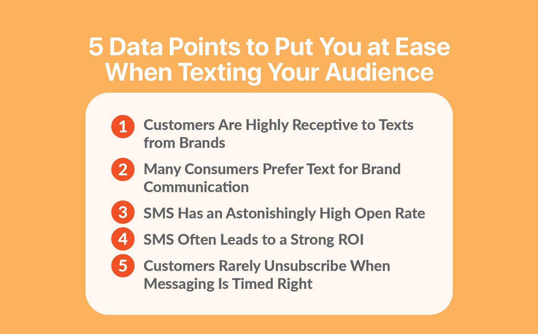 5 data points to put you at ease when texting your audience