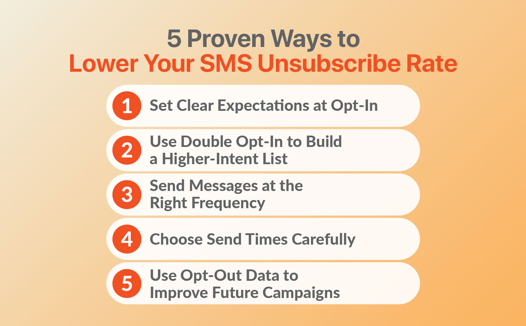 5 proven ways to lower your sms unsubscribe rate